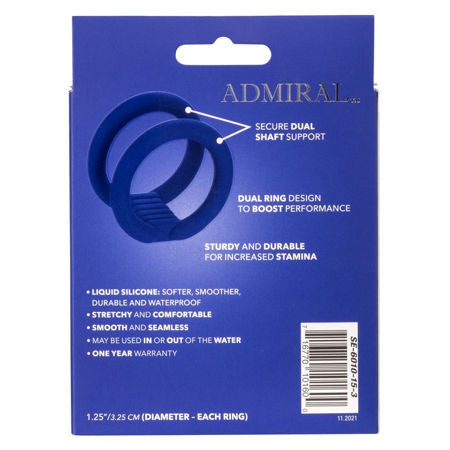 Explore new uncharted territories of pleasure with the plush... CEN - Admiral Dual Cock Cage - Blue photo-10
