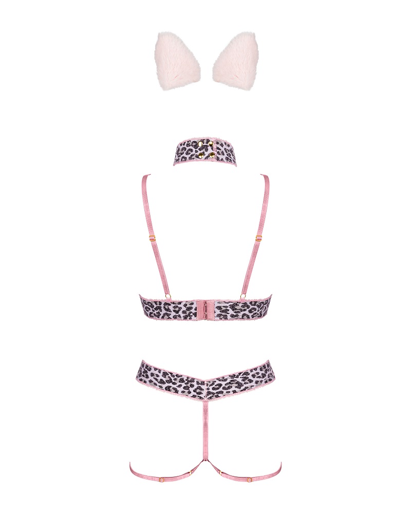 Catriny costume is a proposal for lovers of spicy dress-ups.... Obsessive - Catriny Kitty Costume - Pink - L/XL photo-7