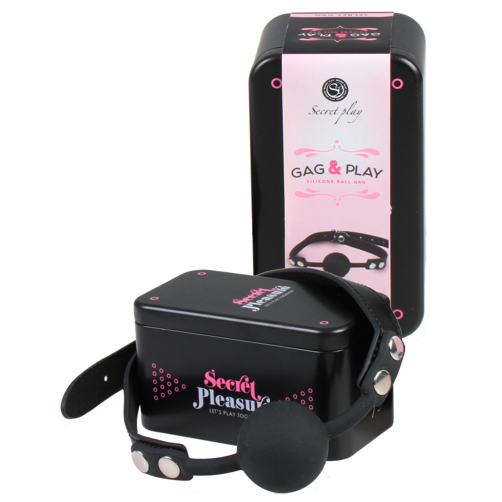 If you are into it, here's the right ball gag to take yo... Secret Play - Silicone Ball Gag - Black photo-3