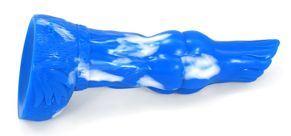 Ancient Mythical Beast –Gluttony I animal anal plug, realist... FAAK - Mythical Beast Gluttony Dildo - Blue/White photo-8