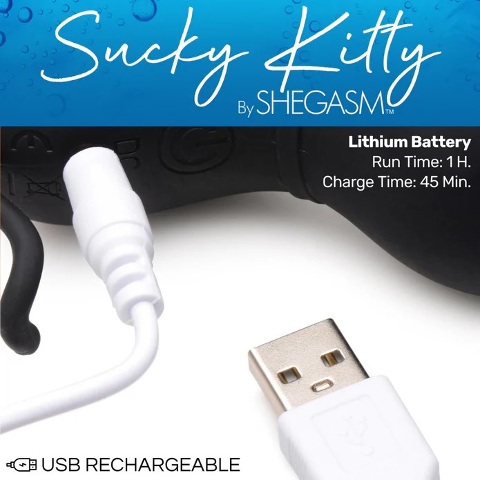 Make your pussy meow in pleasure with this Sucky Kitty Clito... Inmi - Shegasm Sucky Kitty Clit Stimulator - Black photo-6