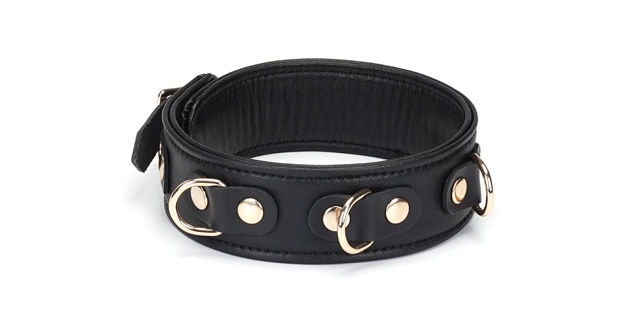 The design elements of dignity, elegance and extravagance ha... Liebe Seele - Leather Collar w Leash - Dark Secret photo-3