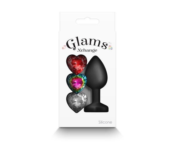 Match your mood and your booty with Glams Xchange. A fashion... NS Novelties - Glams Xchange Plug S - Black photo-3