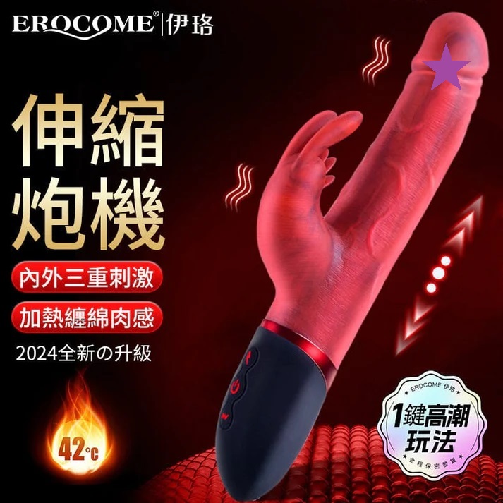 Canismajor Pro is an upgraded model with real sensual feelin... Erocome - Canismajor Pro Thrust Realistic Vibrator - Red photo-2