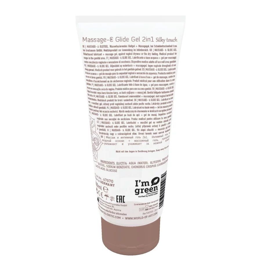 Excellent gliding characteristics make this gel a perfect lu... Shiatsu - Massage & Glide Gel 2in1 Silky Touch - 200ml photo-3