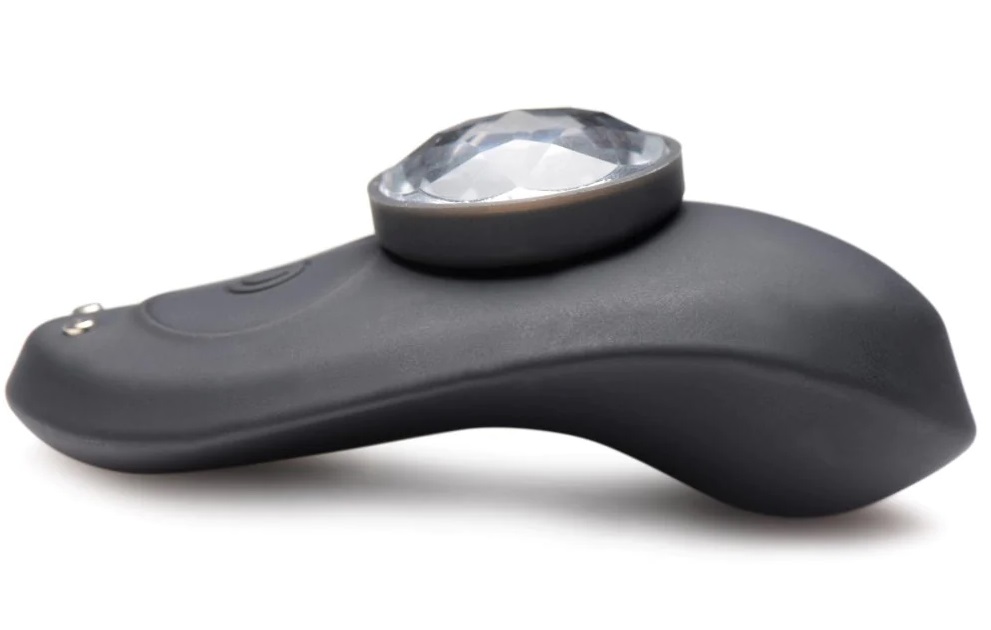 Get a toy with beauty and function! This Naughty Knickers Bl... Frisky - Panty Vibrator w Remote Control - Black photo-2