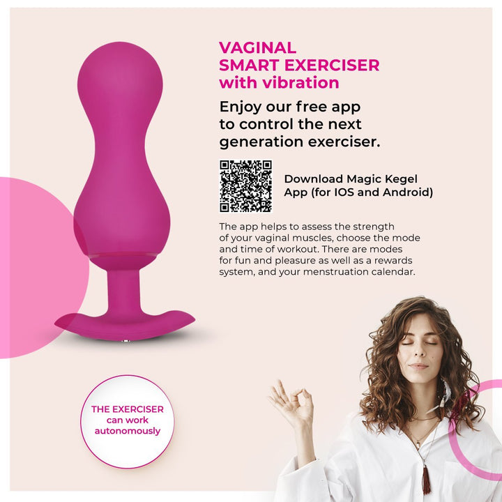Gvibe Gballs 3 is an advanced and improved personal muscle t... Gvibe - Gballs 3 App Controlled - Petal Rose photo-8