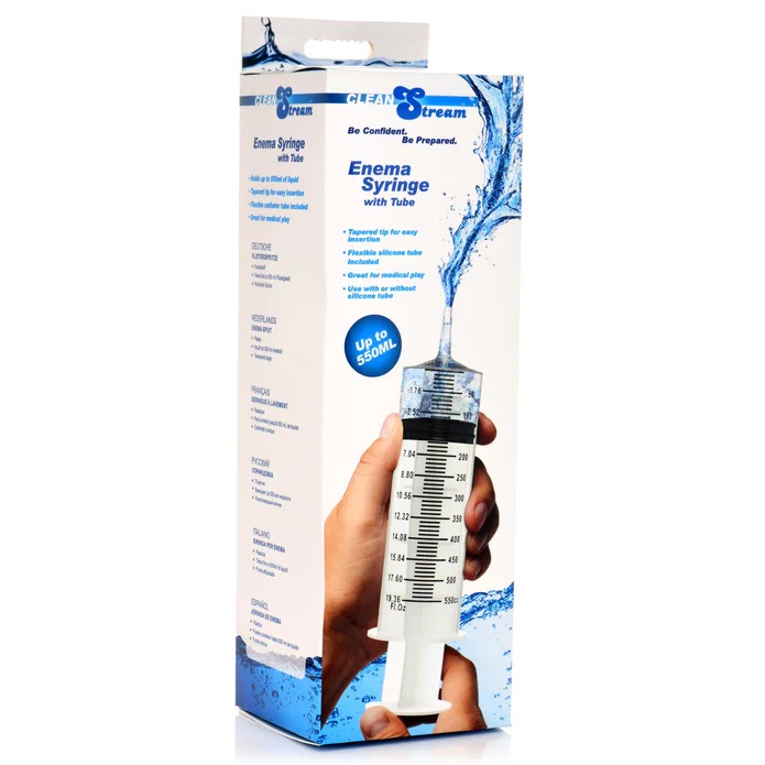 Feel confident and prepared for a hot night exploring your b... CleanStream - Enema Syringe w Tube - 550ml photo-6
