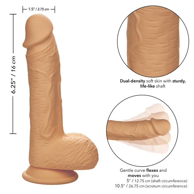 This stud is made for your pleasure! The Dual Density Silico... CEN - 6.25" Dual Density Dildo - Flesh photo-9