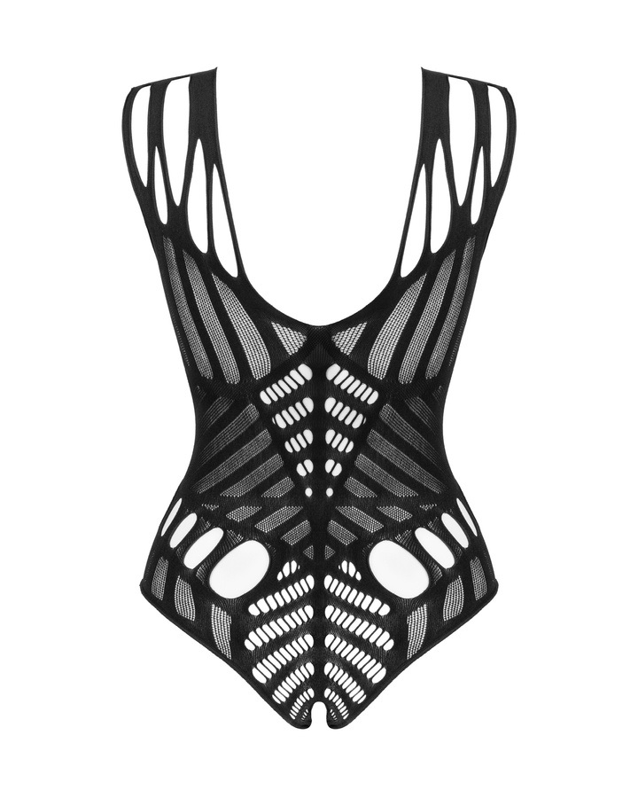 A skimpy teddy with an open crotch will be a good choice for... Obsessive - B139 Crotchless Teddy - Black - S/M/L photo-8