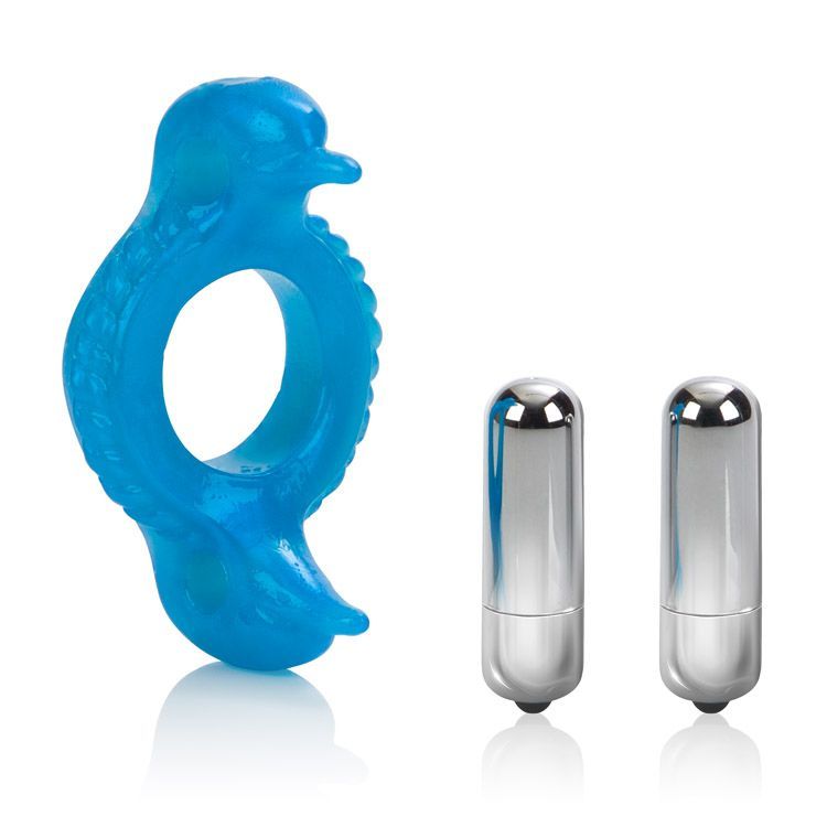 Enjoy an intensified orgasmic experience with the exotic Dou... CEN - Double Dolphin Wirless Vibrating Ring photo-5
