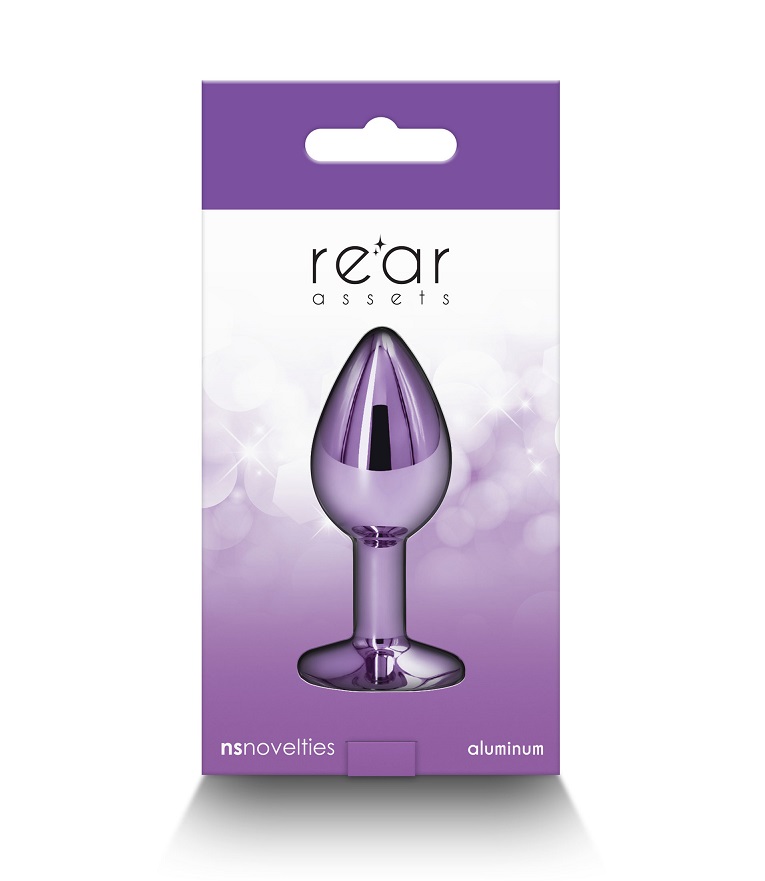 Elevate your anal play experience with NS Novelties' lig... NS Novelties - Rear Assets Anal Plug S - Purple photo-4