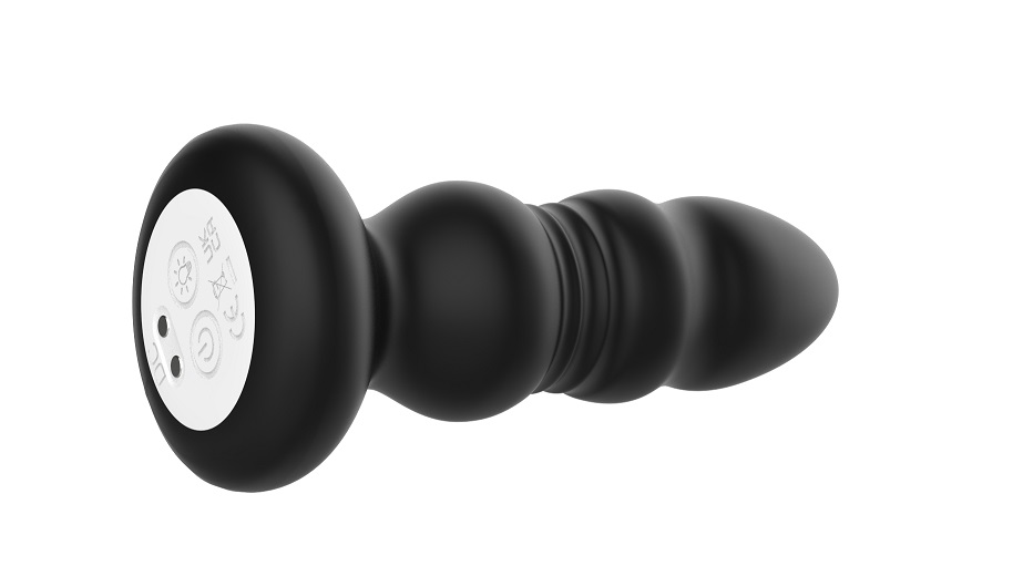 This butt plug is programmed with 9 unique vibrat... Secwell - Bonus Light Thrusting Plug - Black photo-9