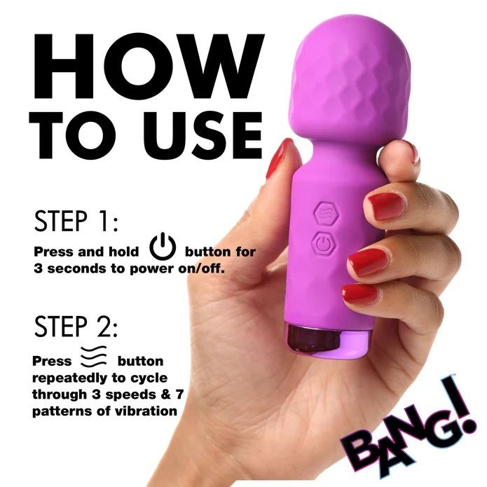 This is for the discreet hedonists. For those always ready f... Bang! - 10X Mini Wand - Purple photo-7