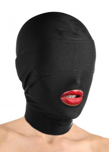 Master Series - Disguise Open Mouth Hood with Padded Blindfold photo