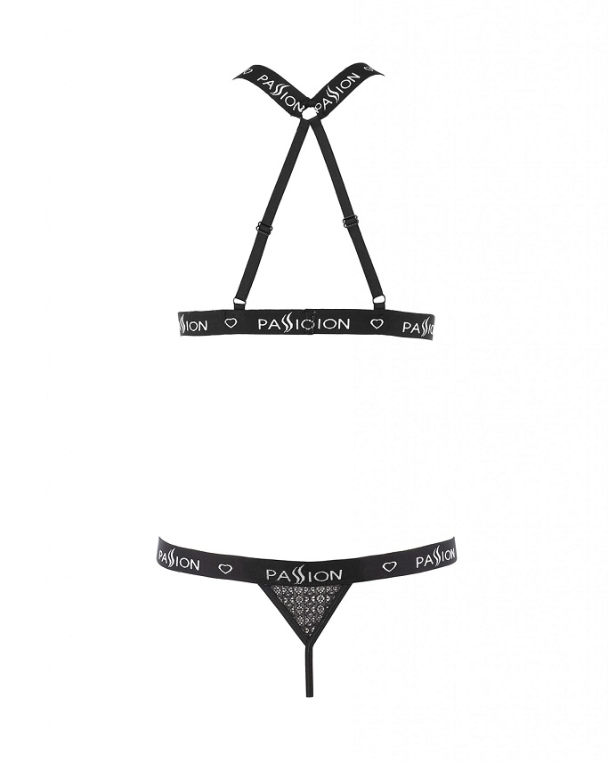 Mirajane set is an innovative combination of a subtle mesh w... Passion - Mirajane Set - Black - L/XL photo-6