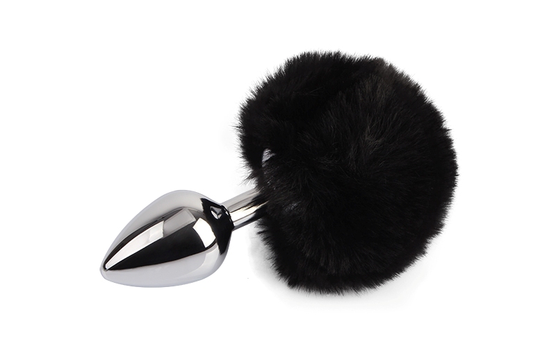 Soft&bushy tail, Anal train, Tapered easy entry tip, Rolepla... Chisa - Frolics Tail Butt Plug - Black photo-3