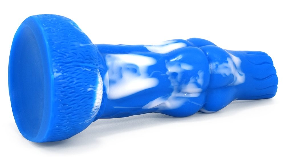 Ancient Mythical Beast –Gluttony I animal anal plug, realist... FAAK - Mythical Beast Gluttony Dildo - Blue/White photo-15