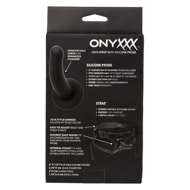 Unlock new levels of pleasure with the Onyxxx Jock Strap wit... CEN - Onyxxx Jock Strap-On - Black photo-11