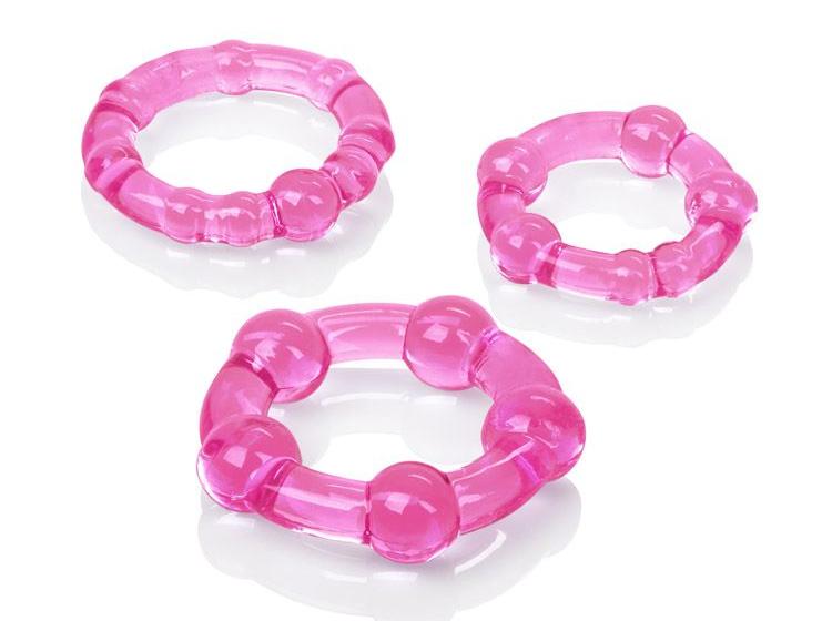 Ring the changes with the exotic Island Rings.
The trio of ... CEN - Island Rings - Pink photo-3
