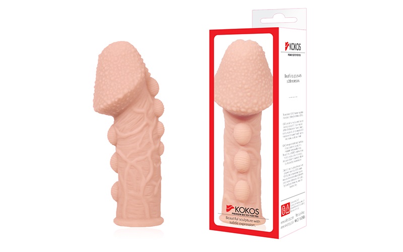 Realistic sensitivity added to the imagination of KOKOS! Sol... Kokos - Extreme Headed Cock Sleeve M - Flesh photo-7