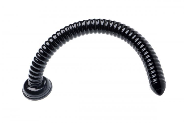 How many bulging ribs can you take from this extra long dild... Hosed - 19" Ribbed Hose - Black photo-3