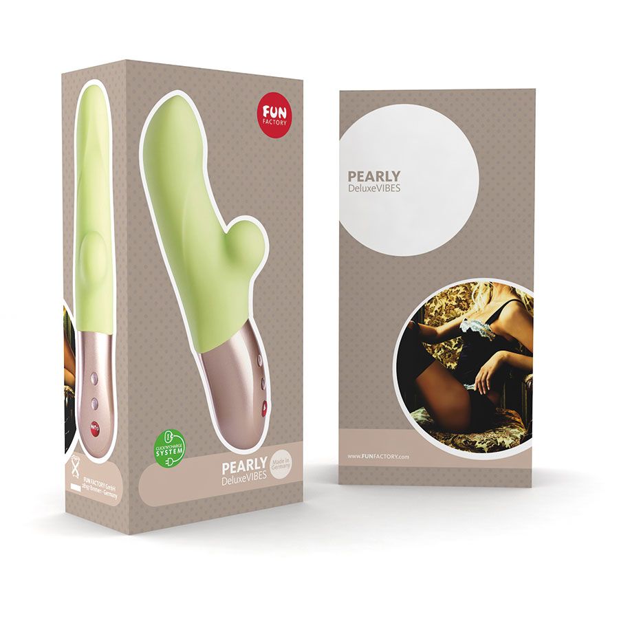 - 採用高級矽膠製造
- 6 種強度
- 6 種震動模式
- 充電 - 完全防水,簡單好清理
- 購買本品請另購... Fun Factory - Pearly CNC 震動棒 - 淺綠色 照片-10