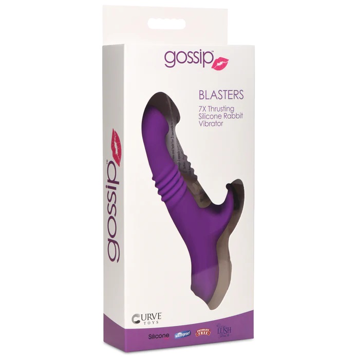 Ultimate pleasure is only a few vibrating thrusts away! Enjo... Gossip - Blasters Thrusting Rabbit Vibrator - Violet photo-11