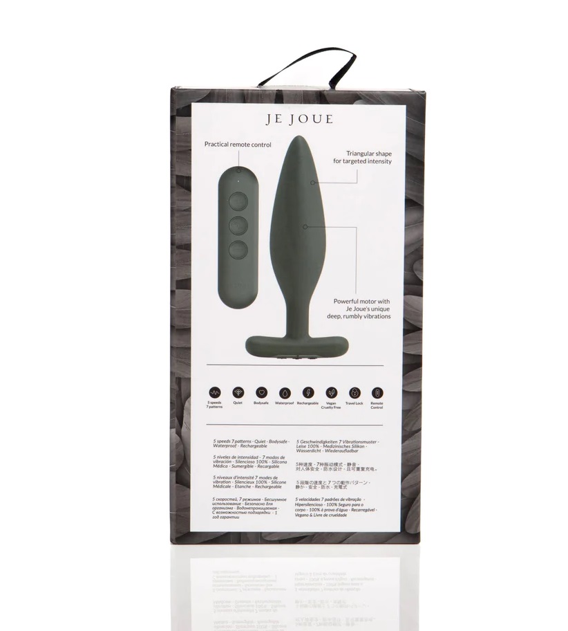 The Vesta butt vibrator is designed for a silky smooth exper... Je Joue - Vesta Vibro Butt Plug - Black photo-18