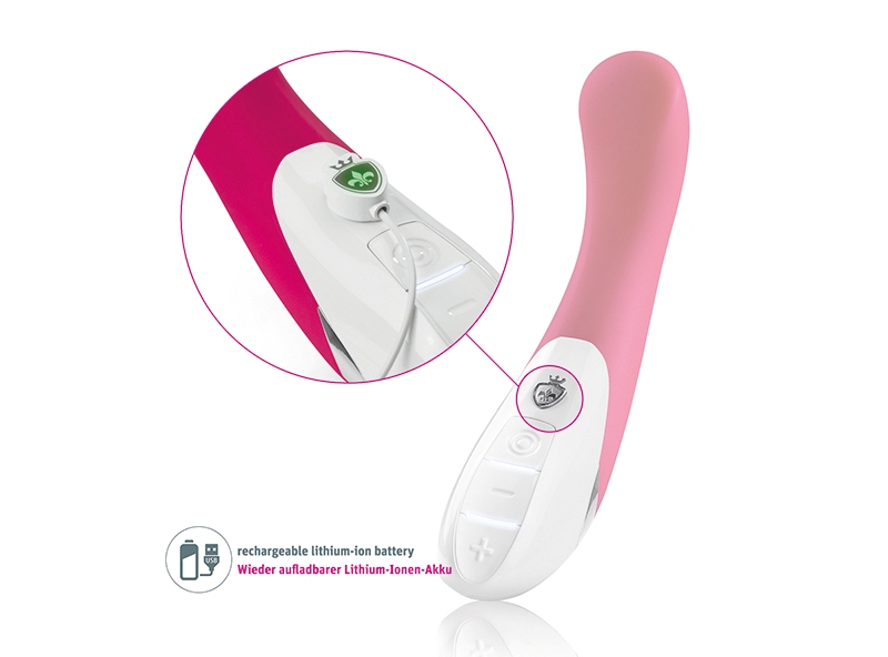 Al Punto is bent so that his point hits the G-spot. Proudly ... Mystim - Al Punto Vibrator - Pink photo-4
