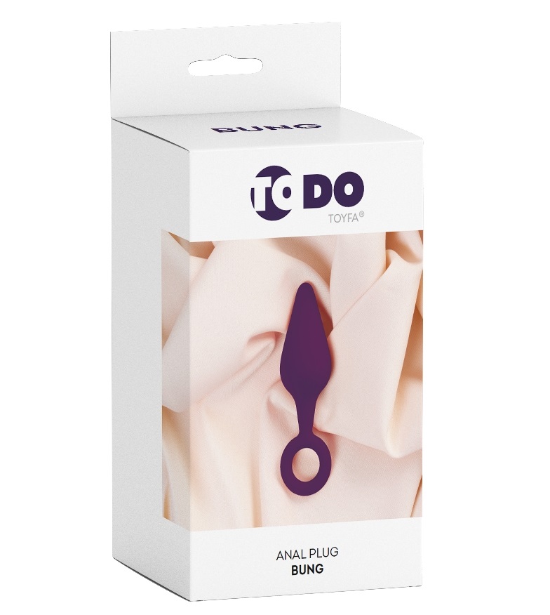 The small plug size is ideal for the first experience. The p... ToDo - Bung Anal Plug - Purple photo-4