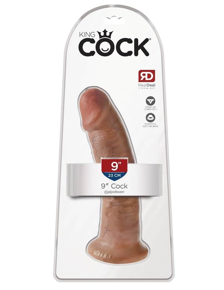 Do you want your first dildo to look and feel just like the ... King Cock - Cock 9″ - Caramel photo-6