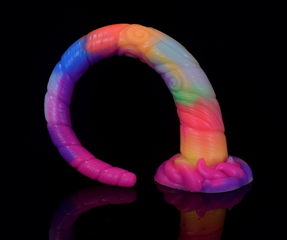 Glow in Dark Series
Material: silicone &nb... FAAK - Unicorn Glow Dildo - Luminous photo-6