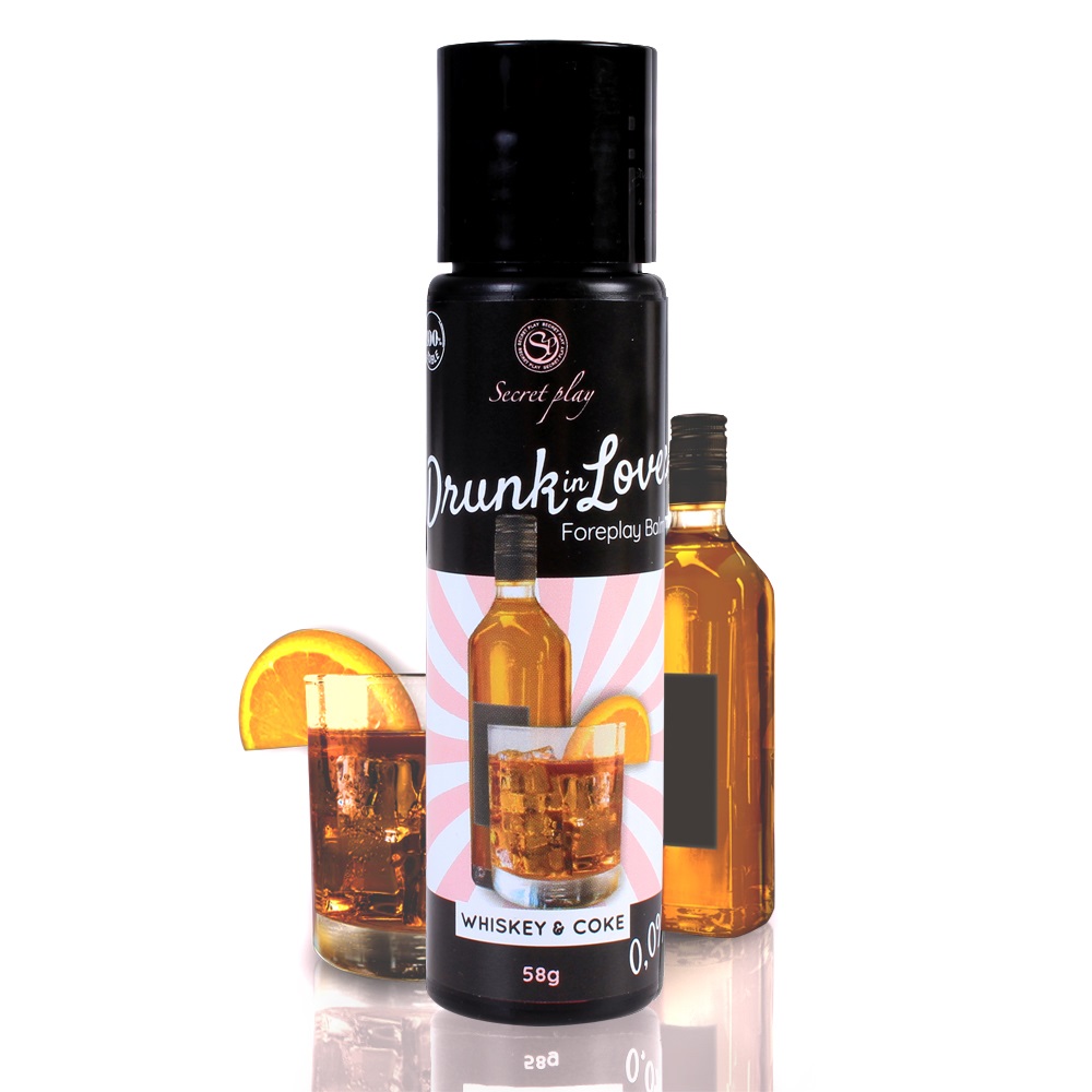 Discover the DRUNK IN LOVE collection! 100% edible balms... Secret Play - Drunk in Love Foreplay Balm Whiskey Cola - 58g photo-3