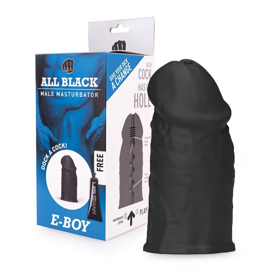The E-Boy is designed to look big and impressive. The interi... All Black - E-Boy Masturbator photo-4