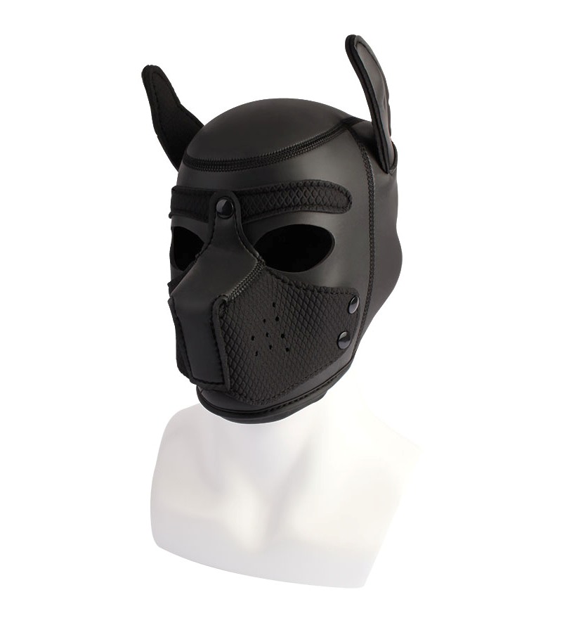 Breathable, Stretchy, Removable Muzzle, For heightened senso... Chisa - Be My Master Puppy Hood - Black photo-3