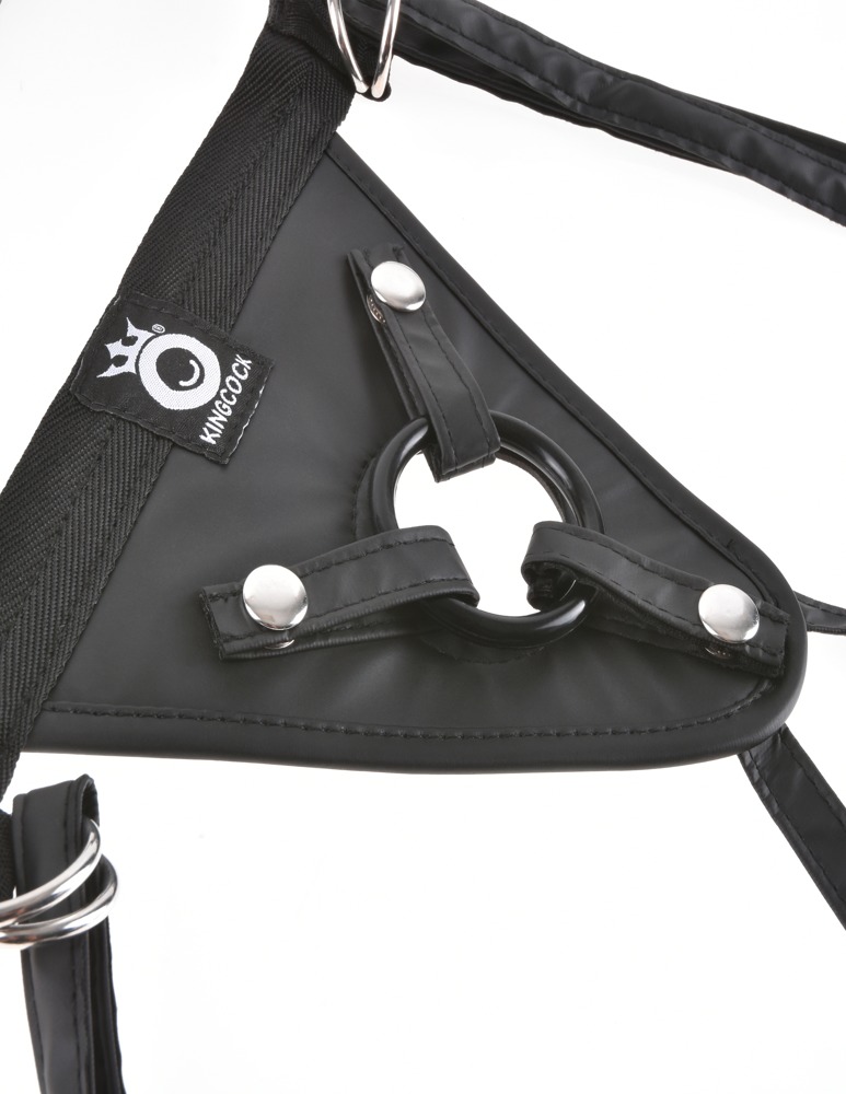 One harness for all!
This harness comes with an extra strap ... King Cock - Fit-Rite Strap-On Harness - Black photo-6