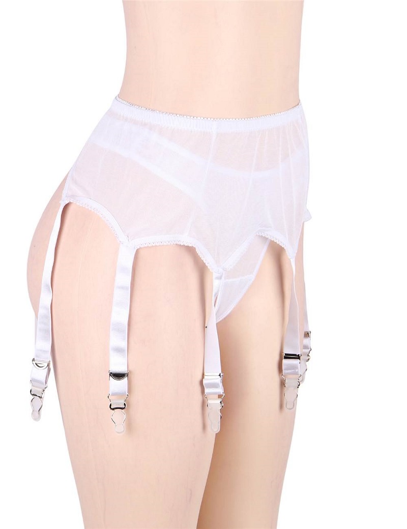 Sexy lace garter set with panties
Material  ... Ohyeah - Lace Garter Panty - White - 3XL photo-6