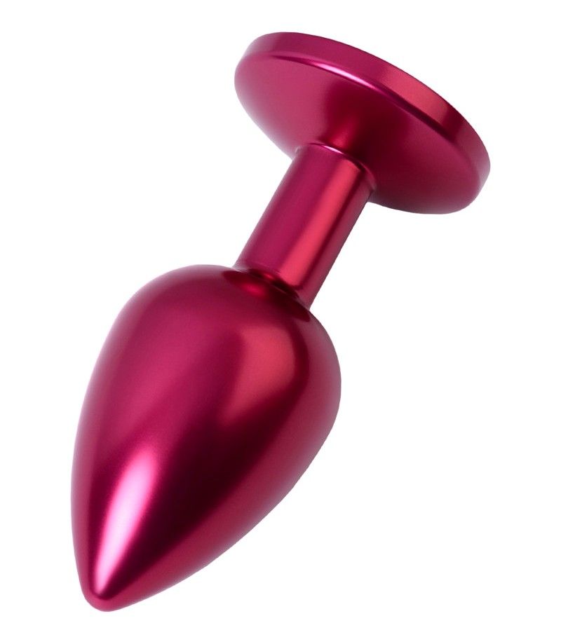 Red anal plug TOYFA Metal with a tourmaline colored gem.
Ma... Toyfa - Metal Anal Plug 2.8cm - Tourmaline photo-3