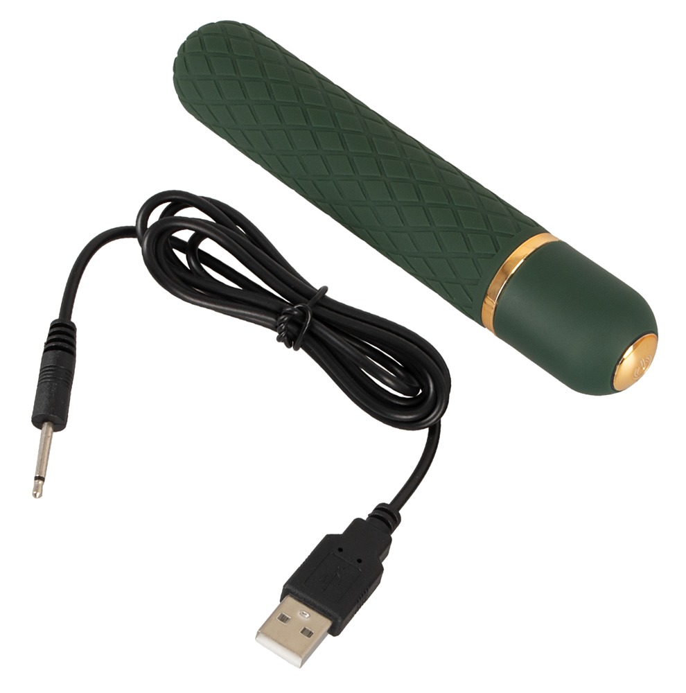 Waterproof luxury for on the go!
The mini vibrator Luxurious... Emerald Love - Luxurious Bullet Vibe - Green photo-5