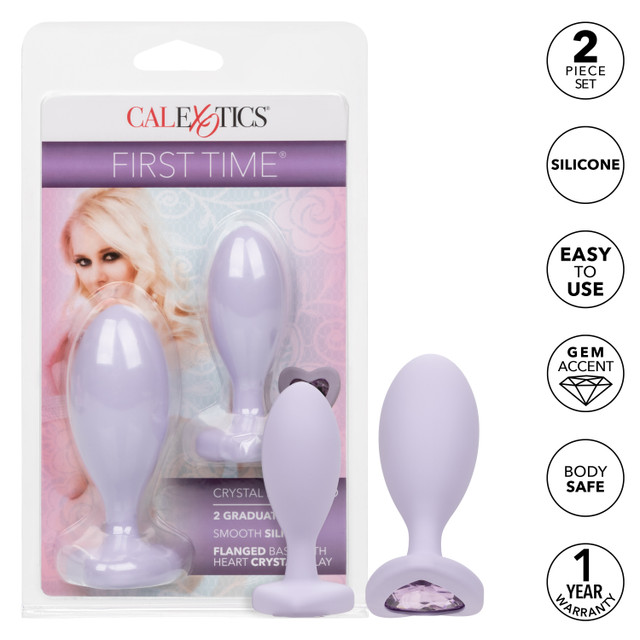 Indulge your naughtiest fantasies and open yourself up to th... CEN - First Time Crystal Booty Duo - Purple photo-12