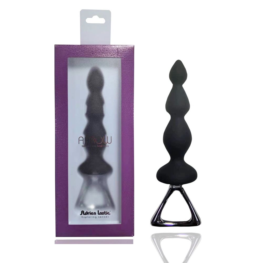 Soft & curvy anal plug with metal hand
Material: Metal +... Adrien Lastic - Arrow Anal Beads - Black photo-5
