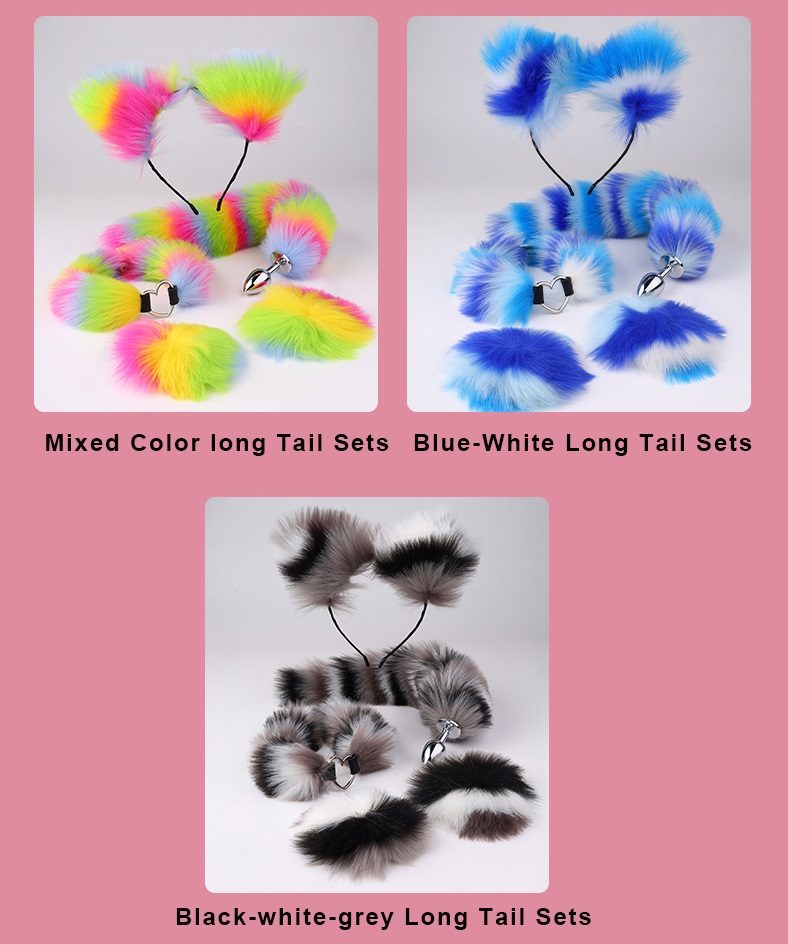 Foxtail four-piece set
Material: Aluminium alloy, artificia... MT - Tail Plug Set 4pcs - Blue/White photo-8
