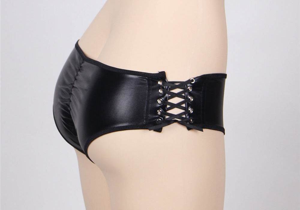 Open Crotch Strappy Black Panty
Material &... Ohyeah - Open Crotch Strappy Panties - Black - M photo-6