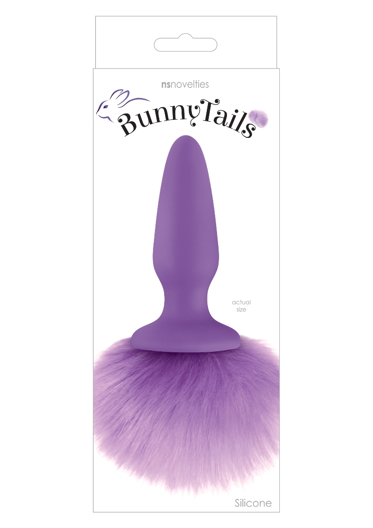 Fun, cute, and colorful, Bunny Tails bring fantasy to life f... NS Novelties - Bunny Tails Plug - Purple photo-2