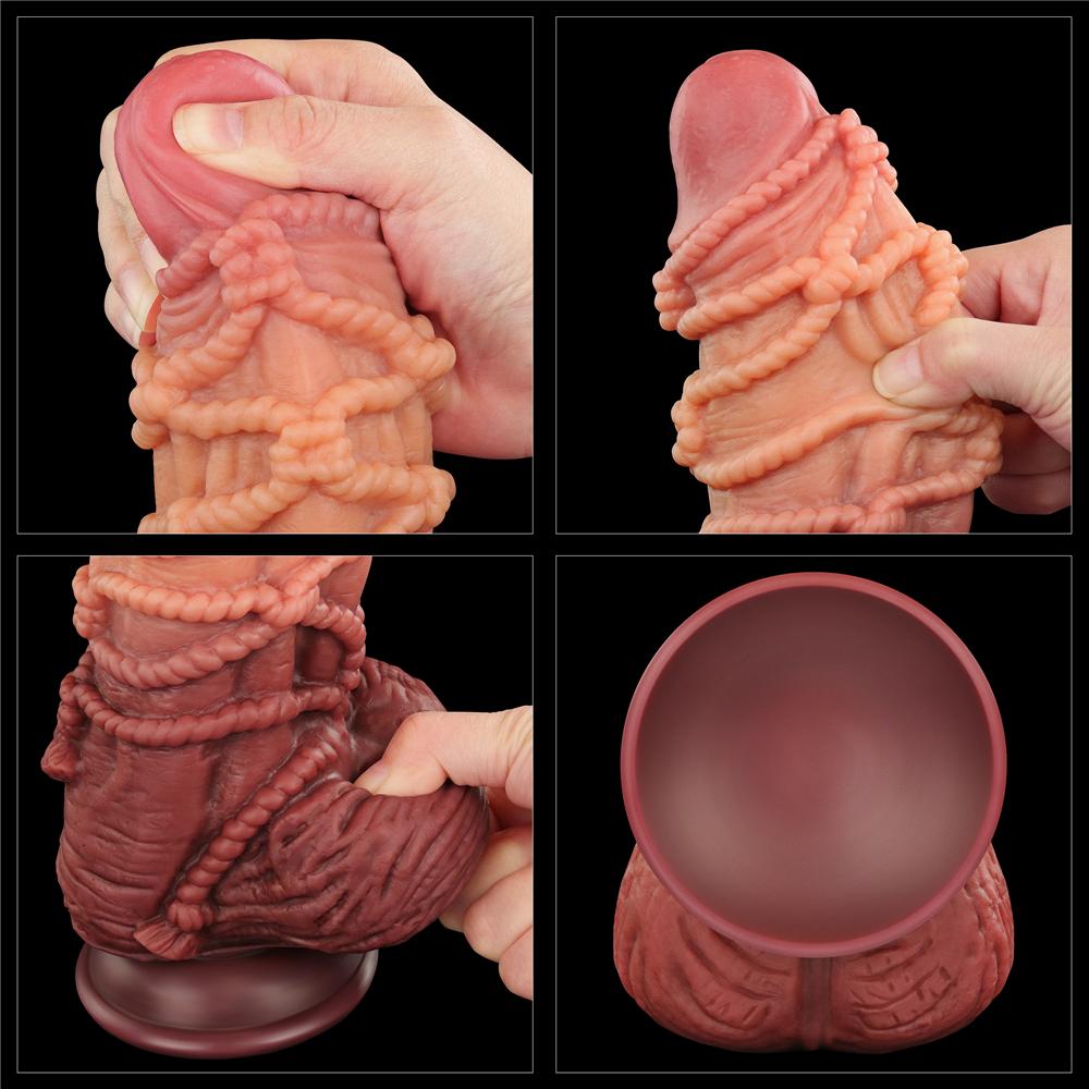 Built to deliver the most lifelike satisfaction, Love Toy Ki... Lovetoy - 9.5" Dual Layered Cock w Rope photo-9