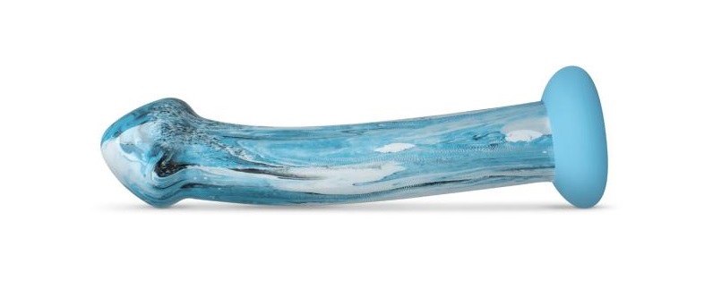 The Ocean dildos from the Gildo Collection are indispensable... Gildo - Ocean Ripple Glass Dildo - Blue photo-3