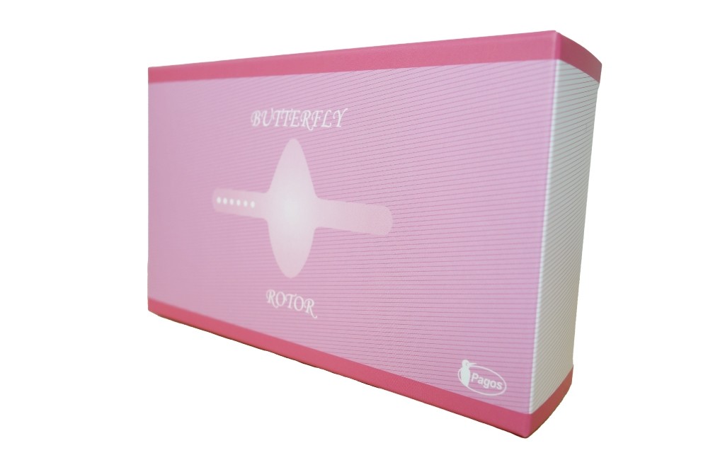 The butterfly rotor is a wireless vibrator with a belt that ... Pagos - Butterfly Rotor - Pink photo-9