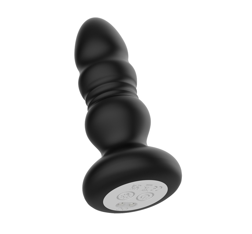This butt plug is programmed with 9 unique vibrat... Secwell - Bonus Light Thrusting Plug - Black photo-8
