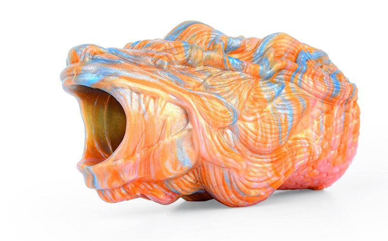 Material: Platinum liquid silicone
Intotal L: 9cm
Diameter: ... FAAK - Fantasy Dragon Mouth Sleeve - S photo-4